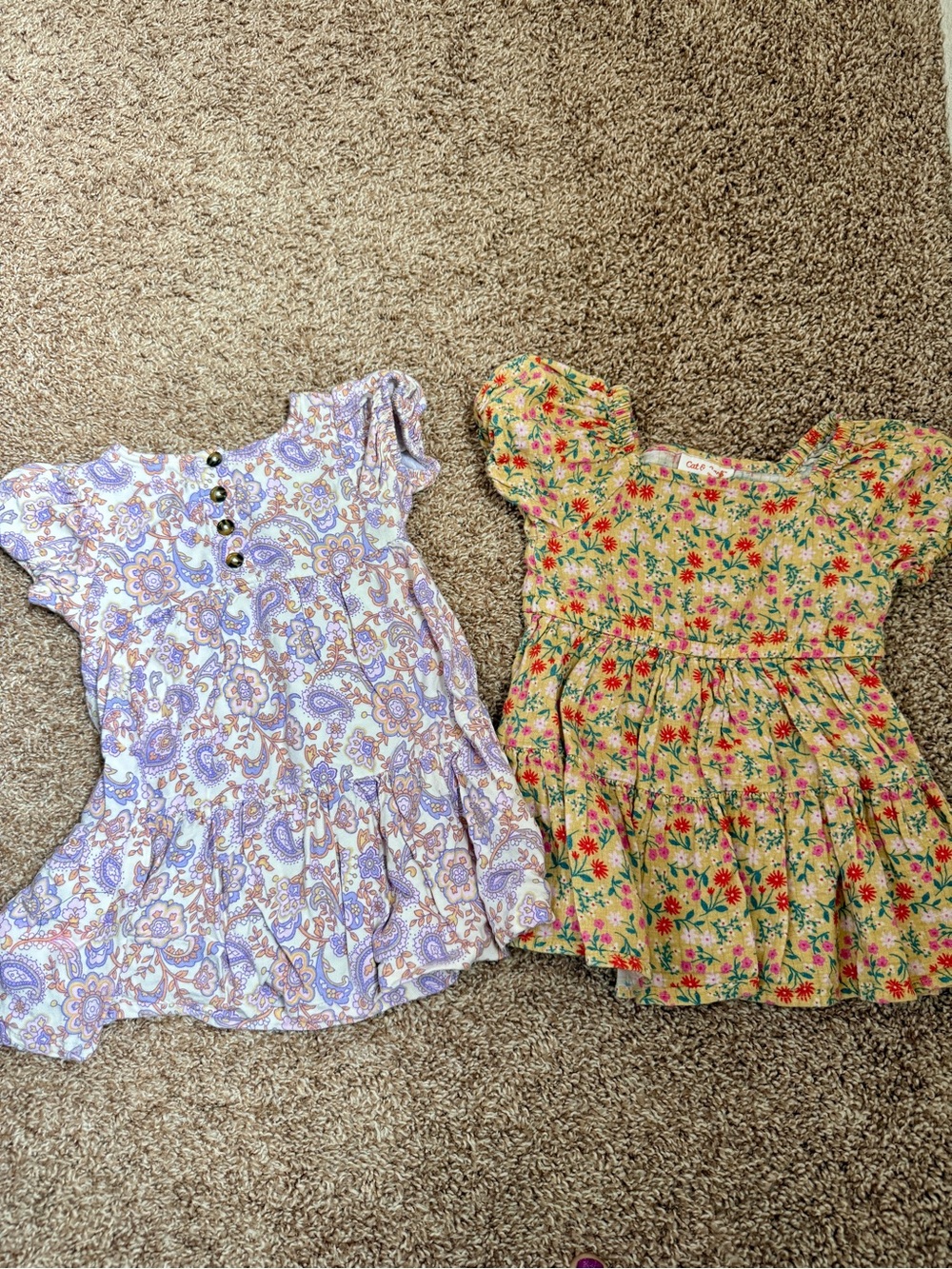 18M Flowy Spring Paisley & Floral Dress Bundle